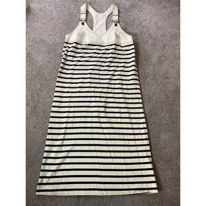 Zara Midi Dress Racerback Black & White Stripes Medium